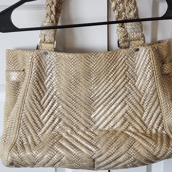 Cole Haan Yellow Snakeskin Purse - Picture 2 of 11